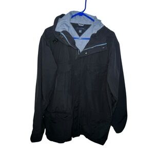 Tommy Hilfiger Women Hooded Lined‎ Full Zip Jacket Pockets Nylon Size XL